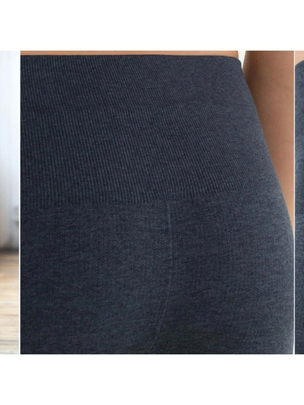 Lululemon In The Flow Crop II Heathered Inkwell